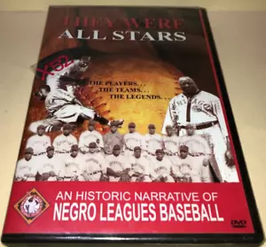 Historic Negro Leagues Baseball doc DVD They Were All Stars James Earl Jones - Imagen 1 de 4