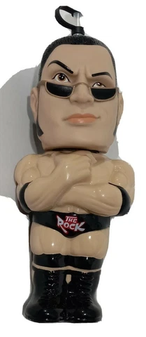 1999 The Rock 3D Sipper Water Bottle WWF Titan Sports Vintage WWE Dwayne Johnson Cover