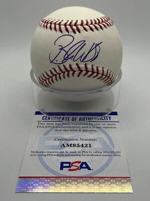 Brandon Webb Arizona Diamondbacks Signed Autograph OMLB Baseball PSA DNA *21 - Image 1 of 2