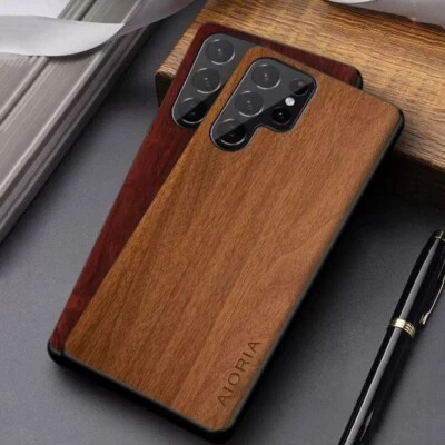 Case For Samsung Galaxy S24 S23 S22 S21 S20 A52 A14 Wooden Pattern Phone Cover - Image 1 of 4