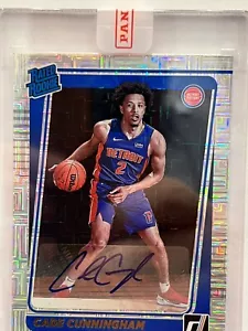 CADE CUNNINGHAM 2021 PANINI DONRUSS #211 ROOKIE SIGNATURE CHOICE AUTO RC - Picture 1 of 2