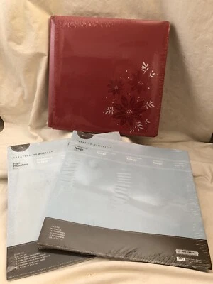 Álbum de 12”x12” Memorias Creativas Lámina Roja + Protectores + Fundas Nuevo en Paquete Foto 1 de 4