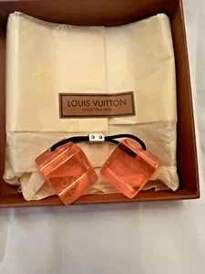Louis Vuitton Transparent Cube Hair Tie - Pink - Picture 1 of 6