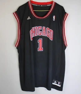 CHICAGO BULLS NBA BASKETBALL JERSEY SHIRT WHITE ADIDAS #1 ROSE SIZE S - Picture 1 of 6