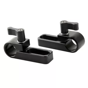 Bloque de riel de abrazadera de varilla NICEYRIG 2x 15 mm de hilo de 1/4" montaje de orificio largo para jaula de cámara - Imagen 1 de 7