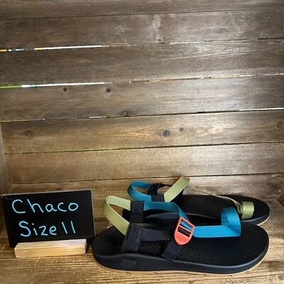 全新无标签 男式 Chaco Bodhi 色块鞋头圈 户外 舒适凉鞋 尺码 11 M — 第 1/4 张图片