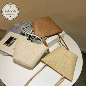 Women Woven Handbag Summer Beach Boho Summer Straw Bag Cross Body Shoulder Bag - Picture 1 of 15