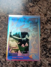 1991 Upper Deck Baseball Heroes Hank Aaron Hologram Card HH1