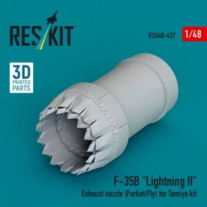 1/48 ResKit RSU48-0437 F-35B "Lightning II" exhaust nozzle (Parked/Fly) for Tam - Picture 1 of 2