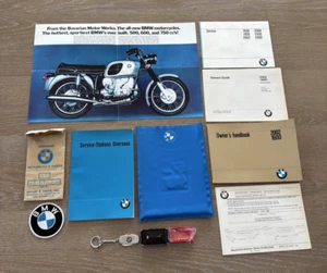 Oldtimer BMW Patch 2002 1600 Owners Handbook Service Motorrad Werbung Schlüsselanhänger Messer - Bild 1 von 24