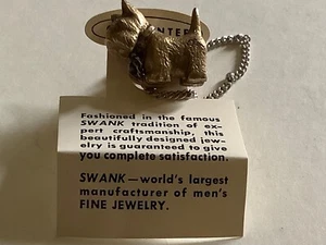 Vintage Swank Scottie Dog Tie Pin - Picture 1 of 8