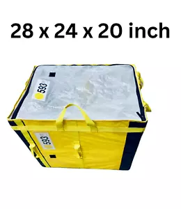 Durable Waterproof Foldable Storage Bag with Side Handles - 28"x24"x20" - Picture 1 of 4