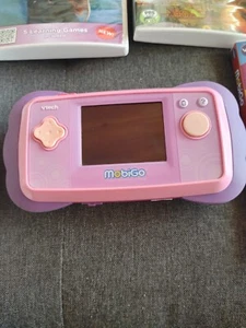 VTech Kids Mobigo Battery Op Touch Learning System Pink W/ 4 Games, Works!! - Picture 1 of 18