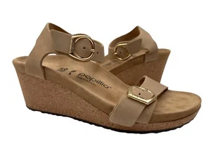 Sandalia de cuña de cuero Papillio de Birkenstock Soley talla UE 40 / EE. UU. talla 9 tostado - Imagen 1 de 7