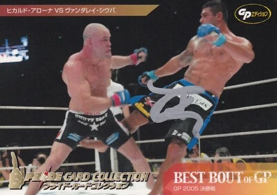 RICARDO ARONA SIGNED AUTO'D 2006 PRIDE FC GRAND PRIX BEST BOUT CARD #76 MMA - Image 1 of 4