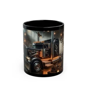 NEW Fantasy Painting OF Semi Truck 2035 Coffee Mug - Ideal for Truck Lovers - Picture 1 of 9
