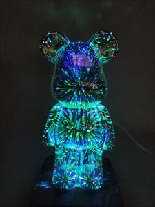 LED Nachtlichtlampe 3D Bärenlampe, in schönen Farben, fest integriert, NEUWERT - Bild 1 von 7
