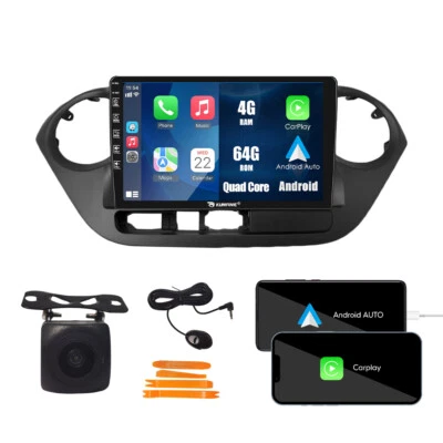 For Hyundai I10 2013-17 RHD Carplay Android Car Stereo Radio GPS Navi WiFi 4+64G - Image 1 of 4