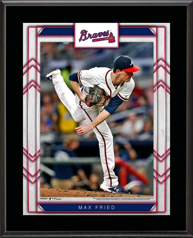 Max Fried Atlanta Braves 10.5" x 13" Sublimated Player Plaque Cover