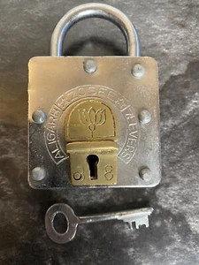 Aligarh Zogee 7 Palancas Antiguo Vintage Secreto Latón Pad Master Lock Coleccionable - Imagen 1 de 12
