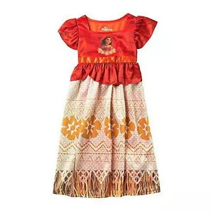 Disney Moana Ocean Princess Costume Style Girl's Nightgown, Gown - Picture 1 of 6