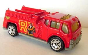 2001 Matchbox Rescue Heroes Water Pumper Red - Vintage - Diecast - Loose - Picture 1 of 5