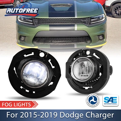 Par de luces antiniebla LED para Dodge Charger 2015 2016 2017 2018 2019 lámpara de parachoques delantero Foto 1 de 4