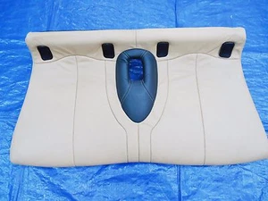 2002-2008 MINI COOPER R50 R52 R53 REAR BOTTOM TWO TONE LEATHER SEAT OEM - Foto 1 di 5