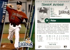 Tanner Bushue 2011 MultiAd Lexington Legends #1 Card *AutographDen*