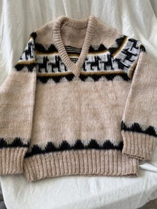 Ecuador Artisan Alpaca Pullover Sweater Boy Size 4/5 Handmade Vintage bin16 - Picture 1 of 2
