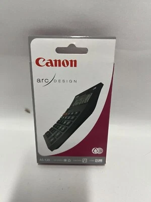 NEW Canon Arc Design Black Calculator AS-120 Brand New in Box - Image 1 of 4
