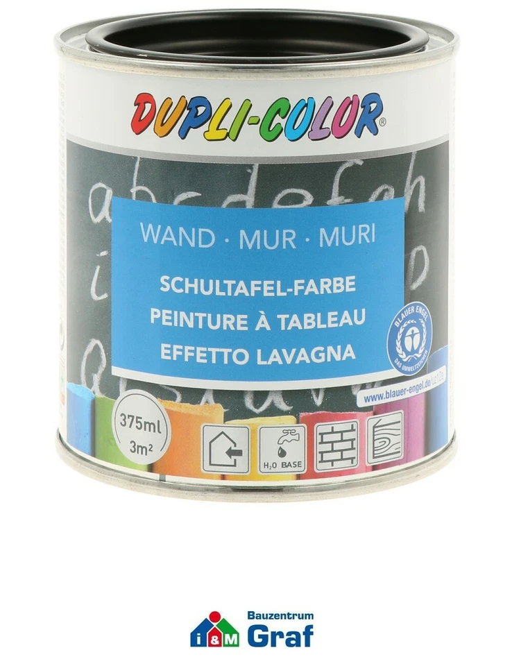 Dupli-Color Schultafel-Farbe Nero, Con Kreide Scrivibili, 375ml O 750ml - Immagine 1 di 1