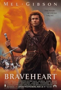 BRAVEHEART (1995) ORIGINAL MOVIE POSTER - SEALED! - Picture 1 of 6