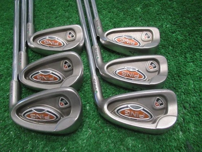 PING i10 IRON SET 4-PW GOLF CLUBS AWT STIFF STEEL GOOD GRIPS RH NO 8 IRON - Image 1 of 4