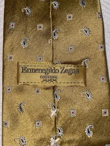 RARE VINTAGE Ermenegildo Zegna Couture Italian Made Silk Tie - Picture 1 of 2