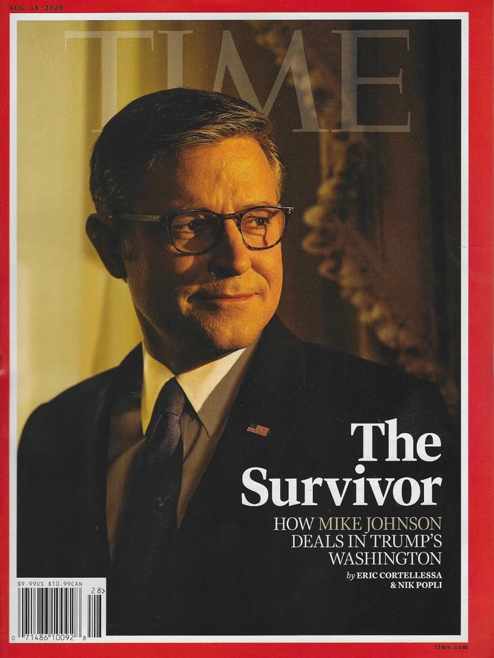 Time Magazine  August 18th 2025 How the Speaker deals with Trump - Image 1 of 1