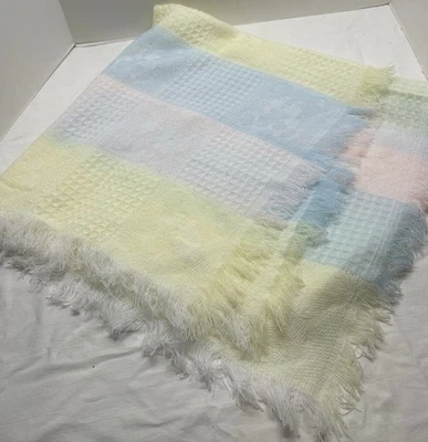 Vintage Baby Blanket 100% Acrylic Japan - Image 1 of 4