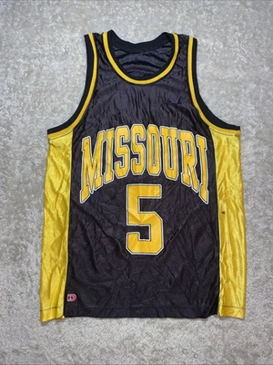 90s Vintage Missouri Tigers Dodger Shimmer Basketball Jersey #5 Men’s Medium - Image 1 of 4
