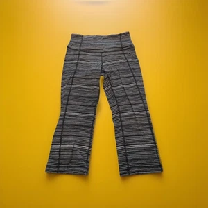 Leggings Lululemon Capris para mujer talla 6 melange teñido espacial blanco gris tejido #35 - Imagen 1 de 8