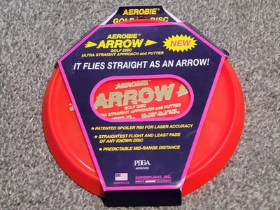 New Aerobie Arrow 164-166g. Original Package! Disc Golf Straight Approach/Putter - Image 1 of 3