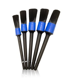 5PCS CAR DETAILING BRUSH DETAIL FOR CLEANING WHEELS ENGINE EMBLEMS AIR VENTS SET - Picture 1 of 3