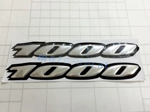New 3D Raised Chrome For GSXR GSXR1000 Emblem Silver Decal Fairing Sticker Bling - Picture 1 of 3
