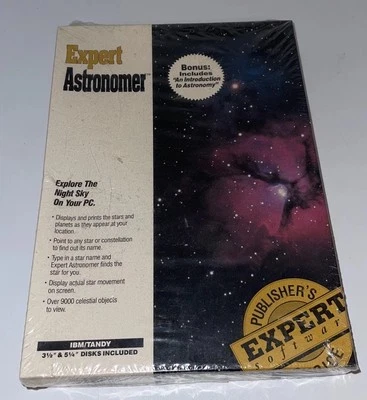 Expert Astronomer - Expert Software (PC, 1991) New - READ - Image 1 of 4