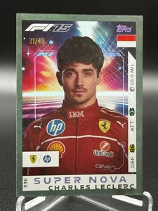Topps Turbo Attax F1 2025 #336 Charles Leclerc Diamond Grey Numbered 31/49 - Picture 1 of 2