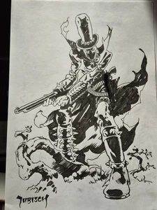 Mike Dubisch Gunslinger Spawn Original Comic Book Art MASTERFUL!!! - Picture 1 of 13