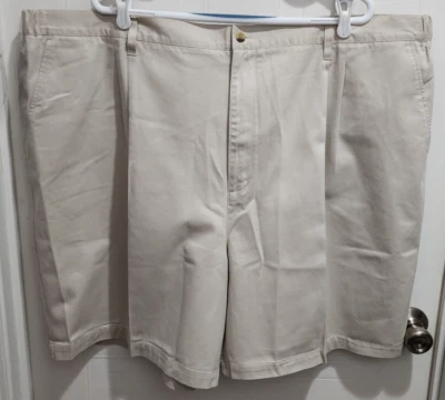 Pantalones cortos para hombre Knightsbridge beige resistentes a las arrugas talla 50 100 % algodón nuevos con etiquetas Foto 1 de 4