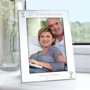 Personalised Anniversary Photo Frame 25th 40th 50th 60th Gift Picture Keepsake - Picture 1 of 5