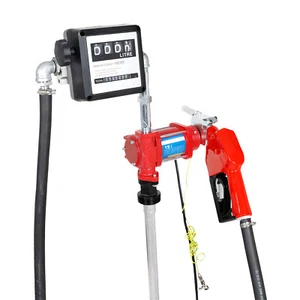 Kit de bomba de transferencia de combustible 15GPM 12V DC para gasolina diésel con medidor de flujo - Imagen 1 de 7