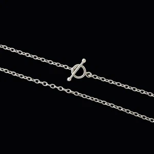 Georg Jensen. Sterling Silver Anchor Chain with Toggle Clasp A60 - 60 cm / 23,6" - Picture 1 of 3