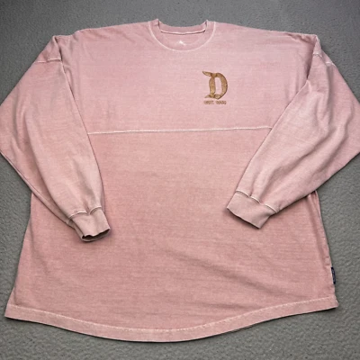 Disneyland Resort Spirit Jersey Shirt Mens Large Pink Gold Glitter D Logo 1955 D - Image 1 of 4